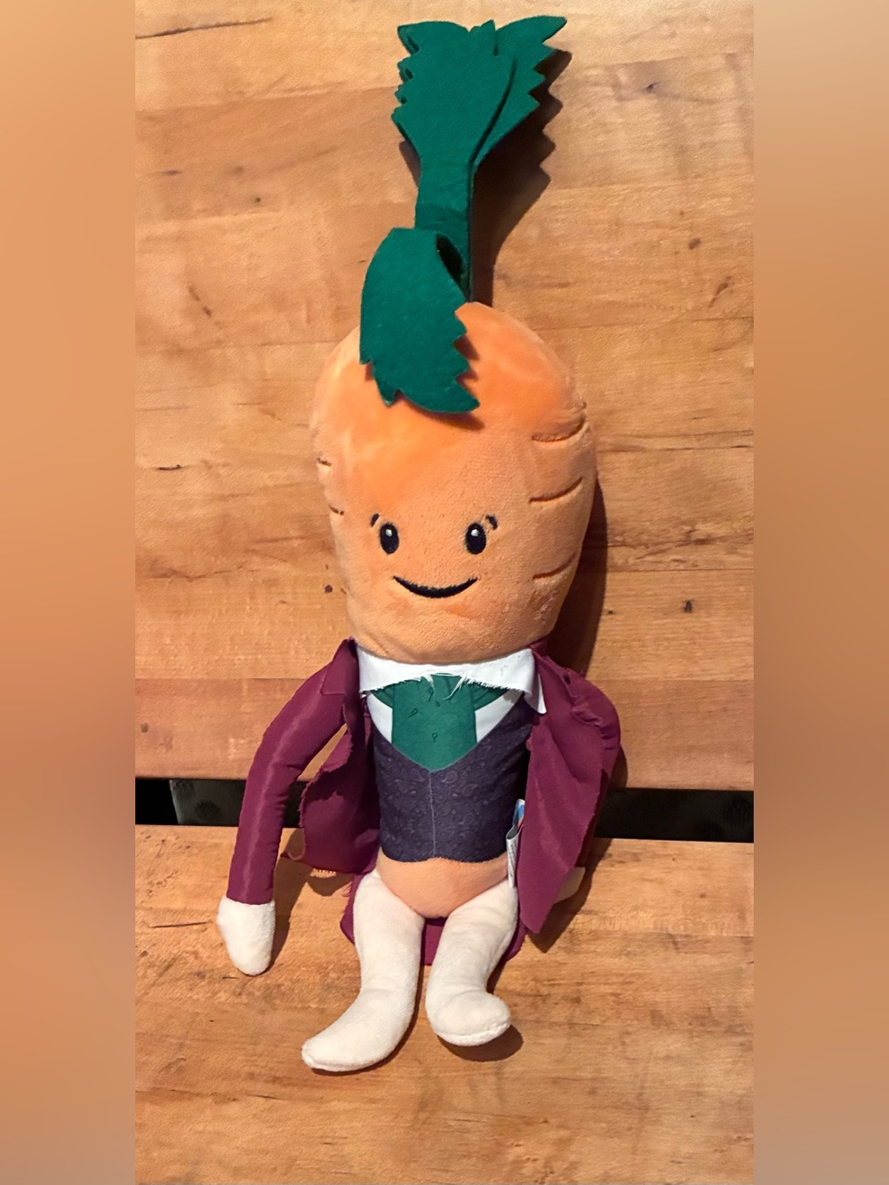 Aldi Kevin the Carrot  Dickensian-style waistcoat Christmas Home Alone Inspired